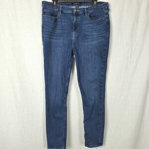 Calvin Klein High Rise Skinny Jeans Size 16 Blue